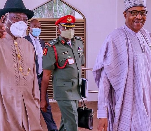 EndSARS: Buhari, Obasanjo, Jonathan, Security Chiefs, Others In Crucial Meeting
